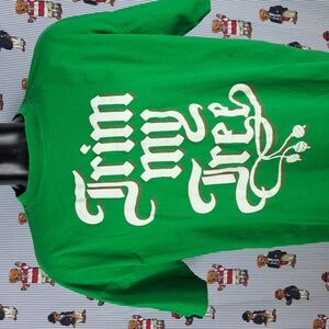 Vintage Trim my Tree one-size sleepwear oversized holiday Christmas t-shirt